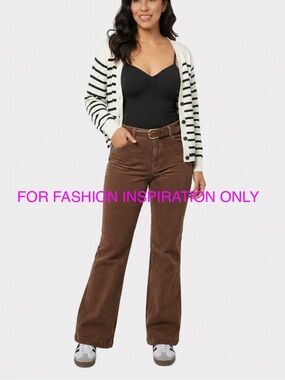 Abercrombie & Fitch Corduroy Flare Pants Womens 2 Brown Vintage Y2K Bootcut
